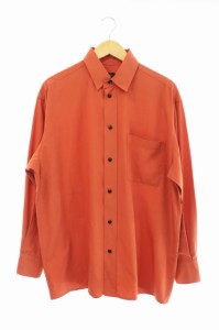 【中古】ジャンポールゴルチエ Jean Paul GAULTIER HOMME 90s RAYON SHIRT レーヨン 長袖シャツ 48 オレンジ