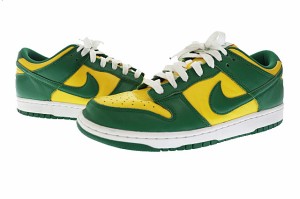 【中古】ナイキ NIKE DUNK LOW SP BRAZIL ダンク ロー ブラジル CU1727-700 27 緑 黄 グリーン イエロー ▲ 230808