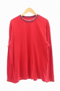 【中古】シュプリーム SUPREME 21SS オールド イングリッシュ カラー ロゴ 長袖Tシャツ M 赤 レッド