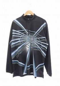 【中古】シュプリーム SUPREME × SPYDER 22AW Spyder Web Half Zip Pullover ハーフジップ メッシュ Tシャツ ロンT