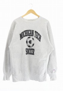 【中古】チャンピオン CHAMPION 90s REVERSE WEAVE MICHIGAN TECH SOCCER ヴィンテージ リバースウィーブ スウェット