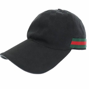 【中古】グッチ GUCCI GG ロゴ キャンバス ベースボール キャップ 200035.601491 L 59 ☆AA★▲●■ 240512 メンズ