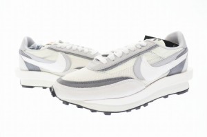 【中古】ナイキ NIKE ×sacai サカイ LD WAFFLE WHITE エルディー ワッフル ホワイト BV0073-100 27.5 ▲■ 230822/107