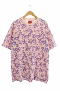 【中古】シュプリーム SUPREME 21SS Jacquard Bubble Hearts Top バブル ハート 半袖 Tシャツ L ピンク☆AA★ 230924