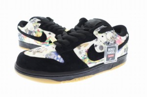 【中古】シュプリーム SUPREME × NIKE SB ナイキ エスビー DUNK LOW OG QS Rammellzee ダンク ロー ラメルジー 27 黒