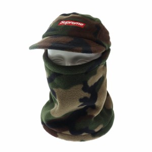 【中古】シュプリーム SUPREME 19AW Facemask Polartec Camp Cap Woolland Camo フェイスマスク キャップ ▲■ 231205