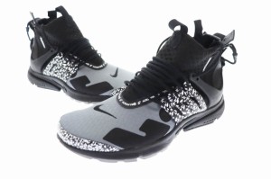 【中古】ナイキ NIKE × ACRONYM アクロニウム AIR PRESTO MID Cool Grey Black エア プレスト ミッド スニーカー 28