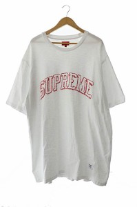 【中古】シュプリーム SUPREME 23SS Sketch Embroidered S/S Top スケッチ ロゴ 半袖 Tシャツ XXL 白 ☆AA★ 240220