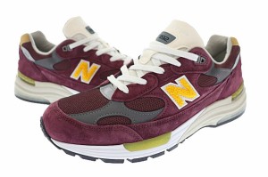 【中古】ニューバランス NEW BALANCE M992CA MADE IN USA  Burgundy Gold バーガンディー ゴール 27.5 ▲■ 231130