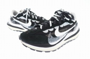 【中古】ナイキ NIKE × sacai サカイ VAPORWAFFLE Black and White ヴェイパー ワッフル スニーカー CV1363-001 28.5