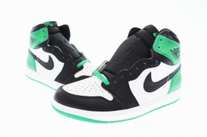 【中古】ナイキ NIKE AIR JORDAN 1 RETRO HIGH OG Black and Lucky Green エアジョーダン1 DZ5485-031 28▲■231111