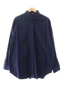 【中古】ミューズ ドゥーズィエム クラス MUSE de Deuxieme Classe 21SS OXFORD BD 長袖 シャツ 紺ネイビー ● 240215