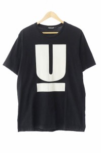 【中古】アンダーカバー UNDERCOVER BASIC U LOGO ベーシック U ロゴ プリント 半袖 Tシャツ L 黒 ブラック 240430