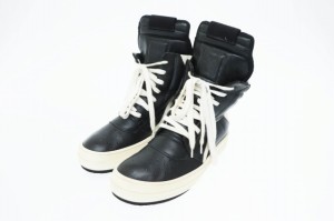 【中古】リックオウエンス Rick Owens GEO BASKET ジオバスケット ハイカットスニーカー 38  ☆AA★▲■ 240612