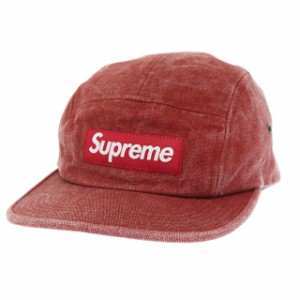 【中古】シュプリーム SUPREME 15SS ストーン ウォッシュド キャンバス ボックス ロゴ キャップ 赤☆AA★▲ 240513