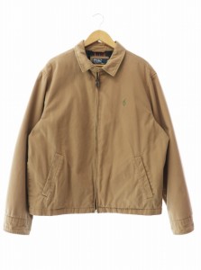 【中古】ラルフローレン RALPH LAUREN 90s VINTAGE ヴィンテージ スウィングトップ ジャケット ブルゾン L ベージュ