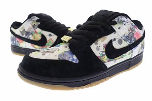 【中古】シュプリーム SUPREME ×NIKE ナイキ エスビー DUNK LOW ダンク ロー ラメルジー FD8778-001 26▲■ 240122