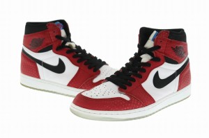 【中古】ナイキ NIKE AIR JORDAN 1 RETRO HIGH OG SPIDERMAN ORIGIN STORY エア ジョーダン 555088-602 ▲■240506