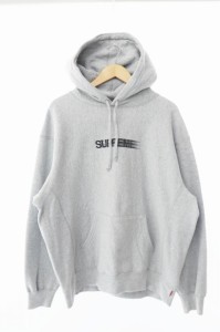 【中古】シュプリーム SUPREME 23SS Motion Logo Hooded Sweatshirt モーション ロゴ プルオーバー パーカー L グレー