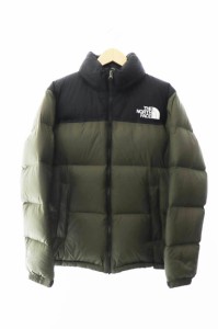 【中古】ザノースフェイス THE NORTH FACE NUPTSE JACKET ヌプシ ダウン ジャケット ND91841 L カーキ ブラック