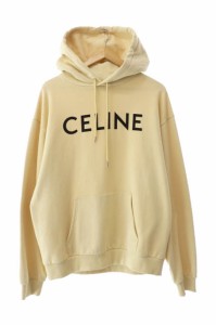 【中古】セリーヌ CELINE by エディ スリマン 21SS ロゴ スウェット プルオーバー パーカー 2Y321670Q XL 240209