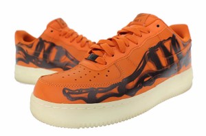 【中古】ナイキ NIKE AIR FORCE 1 07 SKELETON エアフォース 1 ロー オレンジ スケルトン CU8067-800 27.5 ▲■240220