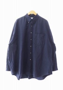 【中古】グラフペーパー Graphpaper 22SS Oxford Oversized L/S B.D Shirt オックスフォード オーバーサイズ シャツ