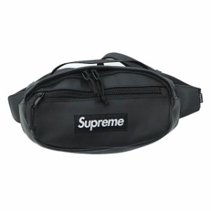 【中古】シュプリーム SUPREME 23AW Leather Waist Bag ボックス ロゴ レザー ウエスト ボディ バッグ 黒▲ 240325