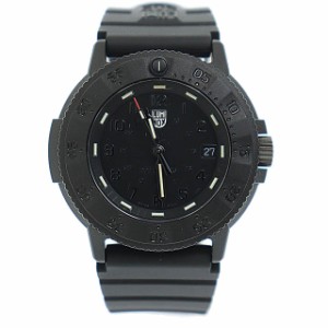 【中古】ルミノックス LUMINOX ネイビー シールズ 3000 クォーツ ウォッチ 腕時計 3001.EVO.BO 黒ブラック▲■ 240429