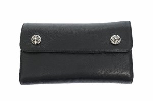 【中古】クロムハーツ CHROME HEARTS Wave Cross Ball Wallet ウェーブ クロス ボール ロング ウォレット財布■240318