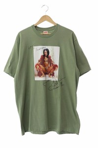 【中古】シュプリーム SUPREME 22SS Lil Kim Tee リルキム フォト プリント 半袖 Tシャツ L 緑 オリーブ ☆AA★240330