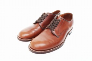 【中古】オールデン ALDEN Military Plain Toe Ox.  プレーントゥ レザー シューズ 53713 7 1/2 茶 中古▲■ 240313