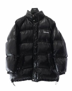 【中古】セリーヌ CELINE 21AW Parka Lightweight Nylon Black ロゴ ライトウェイト パーカー ジャケット 46 ■240316