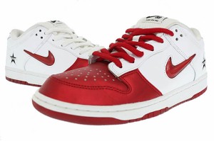 【中古】シュプリーム SUPREME ×NIKE SB ナイキ エスビー DUNK LOW ダンク ロー CK3480-600 27.5 赤 白 ▲■ 240427