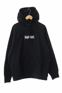 【中古】シュプリーム SUPREME 19AW Bandana Box Logo Hooded Sweatshirt バンダナ ボックス ロゴ パーカー L黒240403