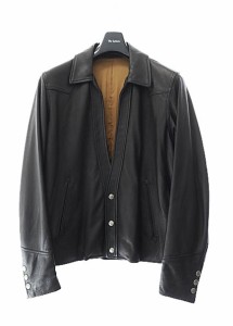 【中古】ザレターズ The Letters  18SS Western Cutting Jacket ウエスタン カッティング レザー ジャケット ●240422