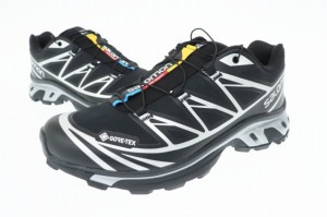 【中古】サロモン Salomon XT-6 GTX BLACK ゴアテックス ローカット スニーカー 474506 26 ブラック シルバー