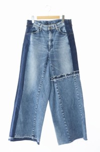 【中古】ラングラー WRANGLER REMAKE PANTS リメイク ワイド デニム パンツ WM1864 M 青 ブルー 240425 メンズ