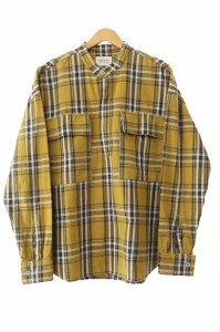 【中古】フィアオブゴッド Fear of God SIXTH 6th コレクション チェック柄 長袖 シャツ S イエロー☆AA★ 240517