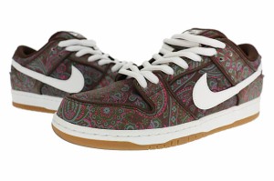 【中古】ナイキ エスビー NIKE SB ダンク ロー プロ ペイズリー カカオ ワオ スニーカー DH7534-200 28.5茶▲■240502