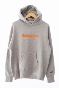 【中古】SUBCULTURE サブカルチャー  イーグル スカル ロゴ プリント プルオーバー パーカー SCHP-LTD01 1 グレー●