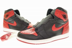 【中古】未使用品 ナイキ NIKE AIR JORDAN 1 RETRO HIGH OG BANNED 2016 29.5cm 555088-001 エアジョーダン 220909