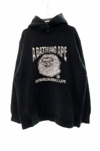 少し美品 A BATHING APE アベイシングエイプ 廃盤 ビッグ パーカー