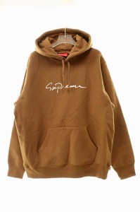 【中古】シュプリーム SUPREME 18AW Classic Script Hooded Sweatshirt パーカーM　230603☆AA★ メンズ