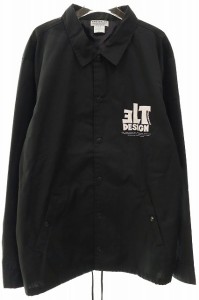 【中古】ANRIVALED BY UNRIVALED アンライバルド COACH JACKET コーチ ジャケット ロゴ ブラック XL 230802