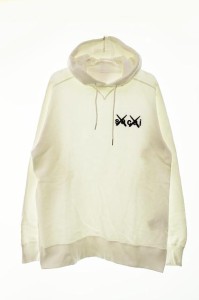 【中古】サカイ sacai 21AW×KAWS Embroidery Hoodie コラボ パーカー 白 2【ブランド古着ベクトル】231022 メンズ