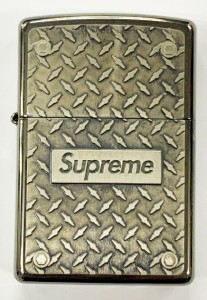 【中古】シュプリーム SUPREME 19SS Diamond Plate Zippo Silver ダイヤモンド プレート ジッポ 240608 ☆AA★