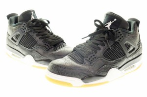 【中古】ナイキ NIKE AIR JORDAN 4 RETRO SE LASER BLACK GUM 26.5cm CI1184-001 エア ジョーダン レトロ 240121 