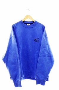 【中古】 STUSSY ステューシー × NIKE ナイキ Acid Wash Fleece Crew L ウォッシュ スウェット トレーナー 240115