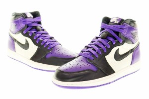 【中古】ナイキ NIKE AIR JORDAN 1 RETRO HIGH OG Court Purple 555088-501 28cm エア ジョーダン パープル 240129